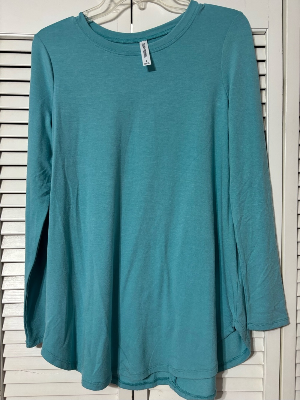 Long-Sleeve Teal Swing Top - Soft Everyday Layer